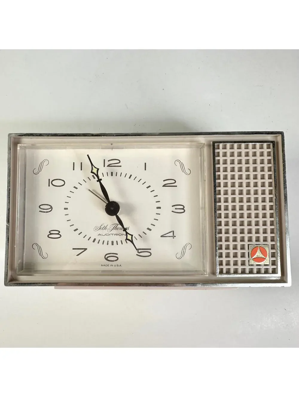 Vintage Seth Thomas Auditron Battery-Operated Clock For Parts